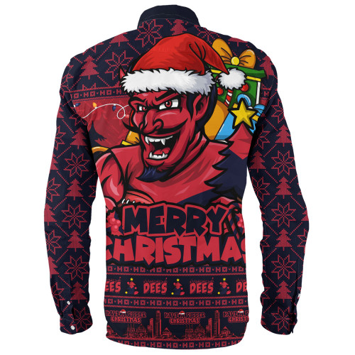 Melbourne Long Sleeve Shirt Festive Holiday Merry Christmas Vibe