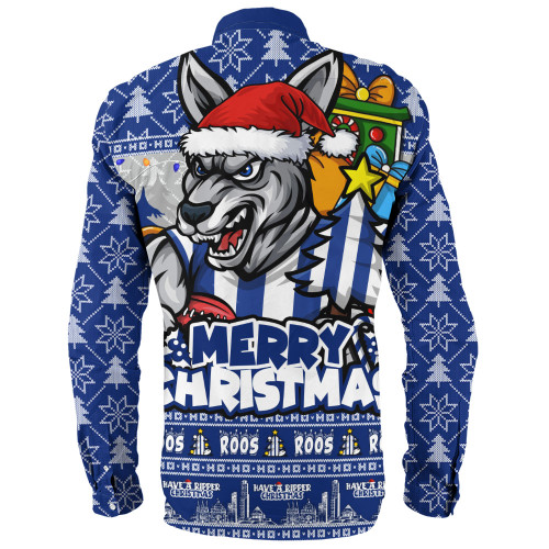 North Melbourne Long Sleeve Shirt Festive Holiday Merry Christmas Vibe