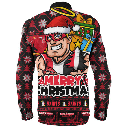 St Kilda Long Sleeve Shirt Festive Holiday Merry Christmas Vibe