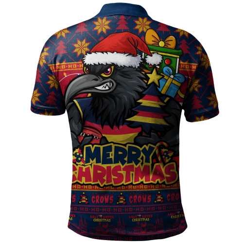 Adelaide Crows Polo Shirt Festive Holiday Merry Christmas Vibe