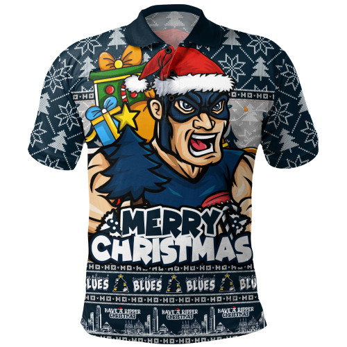 Carlton Polo Shirt Festive Holiday Merry Christmas Vibe