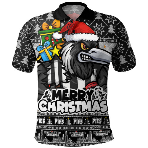 Collingwood Polo Shirt Festive Holiday Merry Christmas Vibe