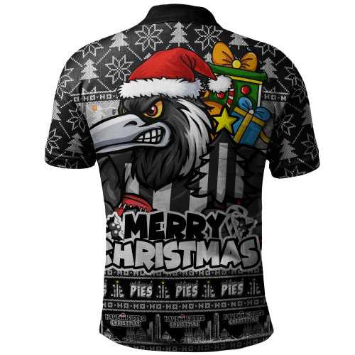 Collingwood Polo Shirt Festive Holiday Merry Christmas Vibe