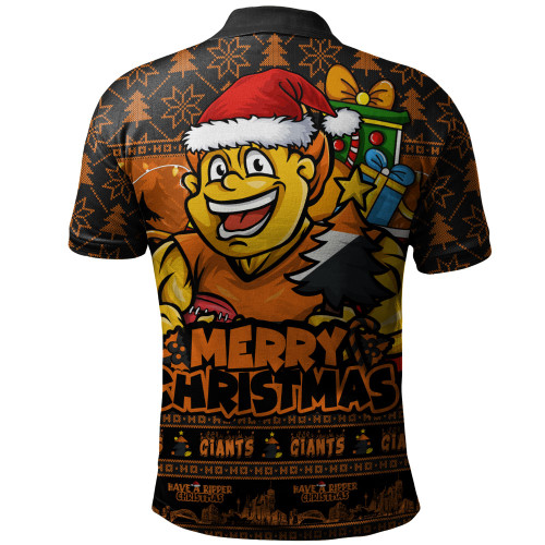 GWS GIANTS Polo Shirt Festive Holiday Merry Christmas Vibe