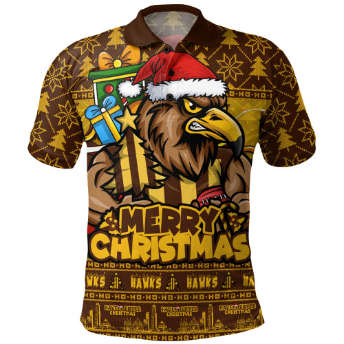 Hawthorn Polo Shirt Festive Holiday Merry Christmas Vibe