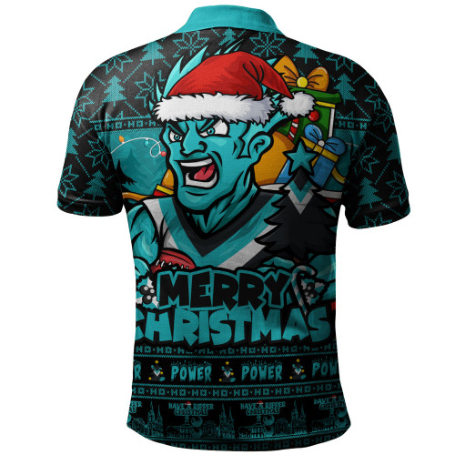 Port Adelaide Polo Shirt Festive Holiday Merry Christmas Vibe
