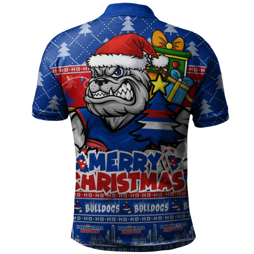 Western Bulldogs Polo Shirt Festive Holiday Merry Christmas Vibe