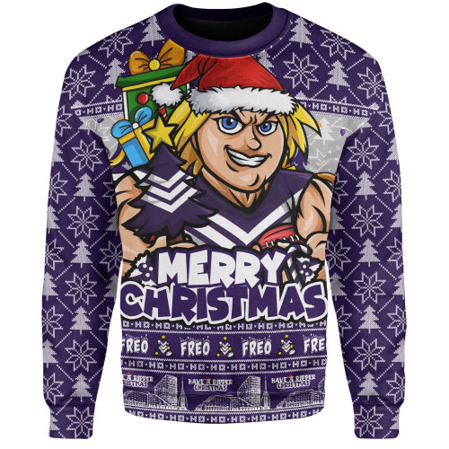 Fremantle Sweatshirt Festive Holiday Merry Christmas Vibe