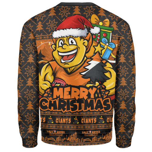 GWS GIANTS Sweatshirt Festive Holiday Merry Christmas Vibe