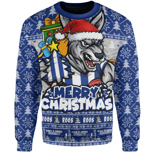 North Melbourne Sweatshirt Festive Holiday Merry Christmas Vibe