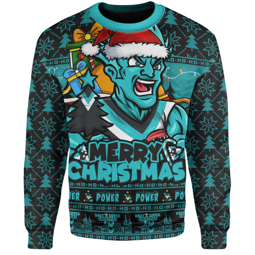 Port Adelaide Sweatshirt Festive Holiday Merry Christmas Vibe