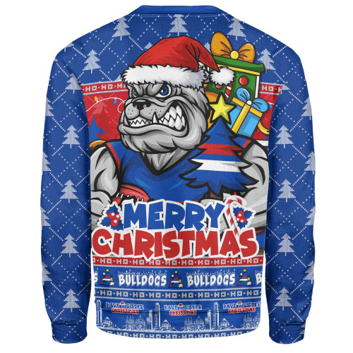Western Bulldogs Sweatshirt Festive Holiday Merry Christmas Vibe