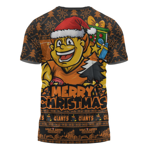 GWS GIANTS T-Shirt Festive Holiday Merry Christmas Vibe