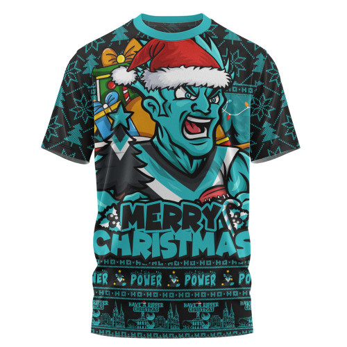 Port Adelaide T-Shirt Festive Holiday Merry Christmas Vibe