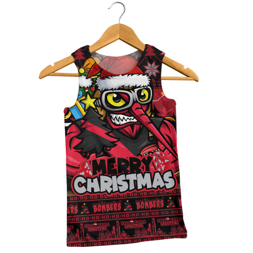 Essendon Men Singlet Festive Holiday Merry Christmas Vibe