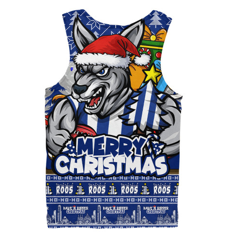 North Melbourne Men Singlet Festive Holiday Merry Christmas Vibe