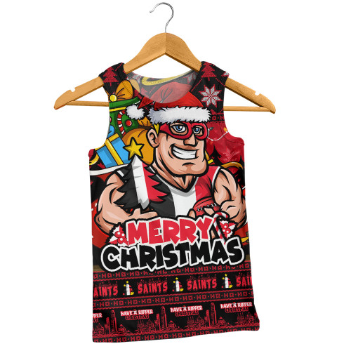 St Kilda Men Singlet Festive Holiday Merry Christmas Vibe