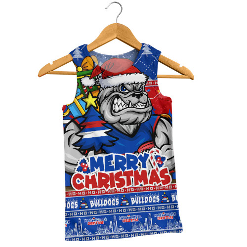 Western Bulldogs Men Singlet Festive Holiday Merry Christmas Vibe