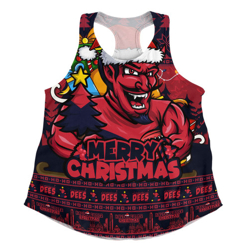 Melbourne Women Racerback Singlet Festive Holiday Merry Christmas Vibe