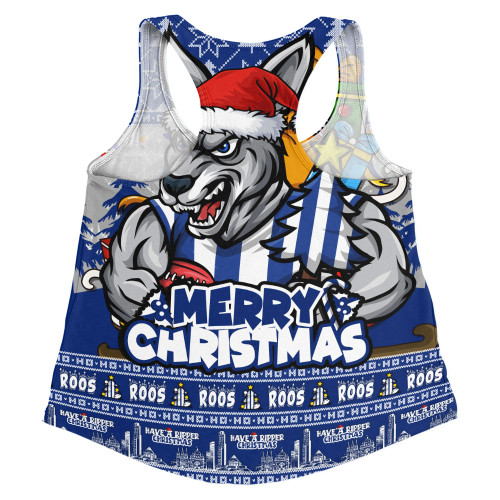 North Melbourne Women Racerback Singlet Festive Holiday Merry Christmas Vibe