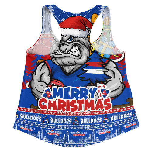 Western Bulldogs Women Racerback Singlet Festive Holiday Merry Christmas Vibe