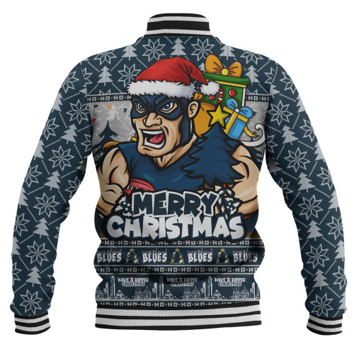 Carlton Baseball Jacket Festive Holiday Merry Christmas Vibe