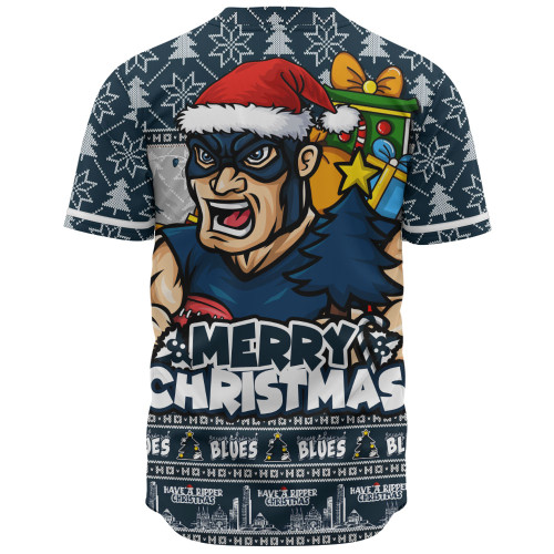 Carlton Baseball Shirt Festive Holiday Merry Christmas Vibe