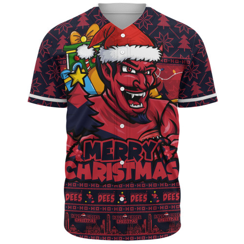 Melbourne Baseball Shirt Festive Holiday Merry Christmas Vibe