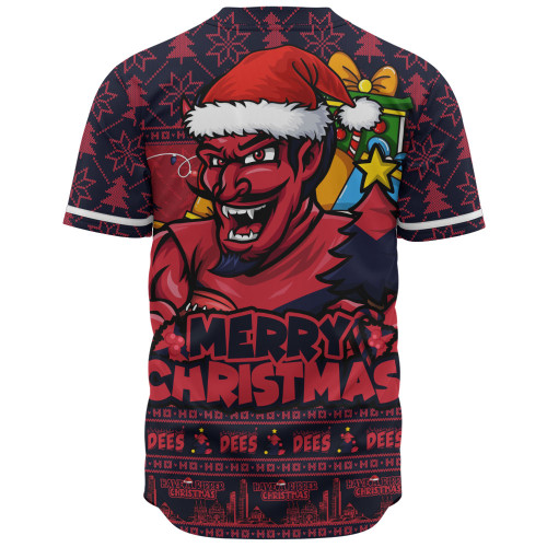 Melbourne Baseball Shirt Festive Holiday Merry Christmas Vibe