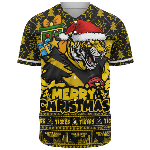 Richmond Baseball Shirt Festive Holiday Merry Christmas Vibe