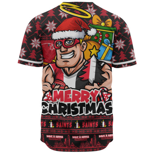 St Kilda Baseball Shirt Festive Holiday Merry Christmas Vibe
