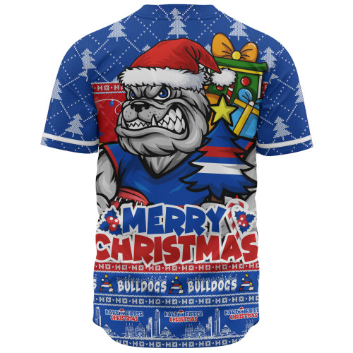 Western Bulldogs Baseball Shirt Festive Holiday Merry Christmas Vibe