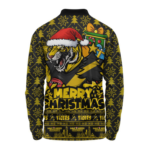 Richmond Long Sleeve Polo Shirt Festive Holiday Merry Christmas Vibe