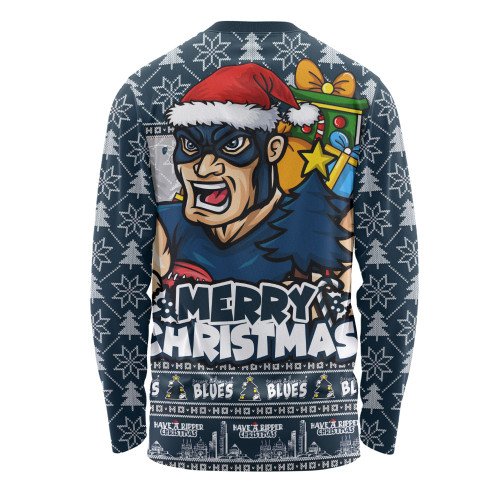 Carlton Long Sleeve T-shirt Festive Holiday Merry Christmas Vibe