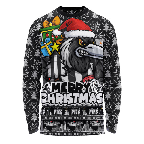 Collingwood Long Sleeve T-shirt Festive Holiday Merry Christmas Vibe