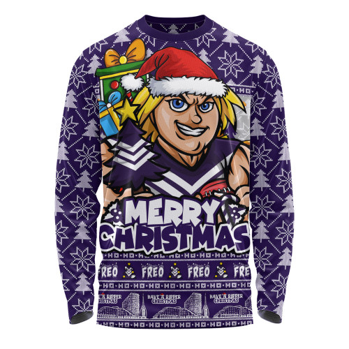 Fremantle Long Sleeve T-shirt Festive Holiday Merry Christmas Vibe