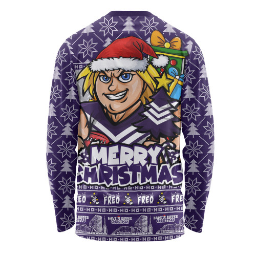 Fremantle Long Sleeve T-shirt Festive Holiday Merry Christmas Vibe