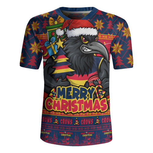 Adelaide Crows Rugby Jersey Festive Holiday Merry Christmas Vibe