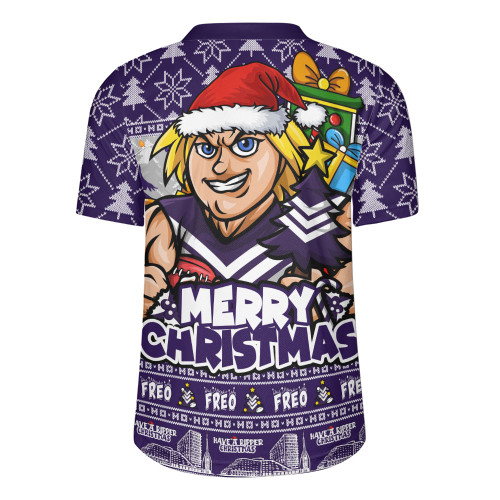 Fremantle Rugby Jersey Festive Holiday Merry Christmas Vibe
