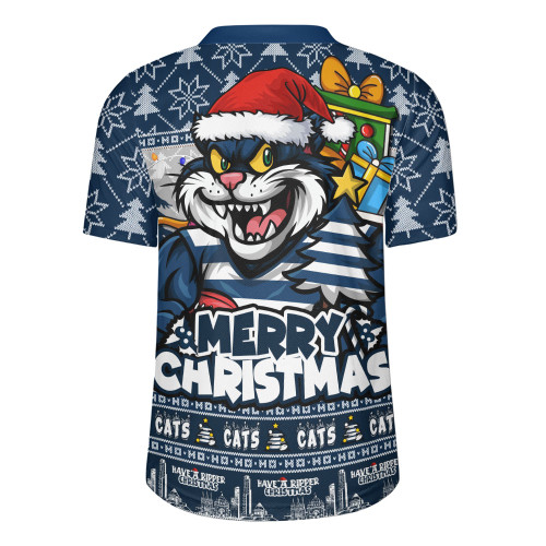 Geelong Cats Rugby Jersey Festive Holiday Merry Christmas Vibe