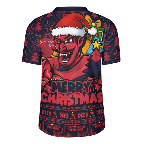 Melbourne Rugby Jersey Festive Holiday Merry Christmas Vibe