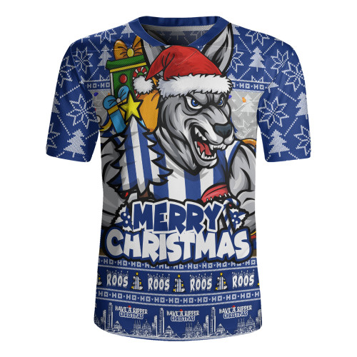 North Melbourne Rugby Jersey Festive Holiday Merry Christmas Vibe
