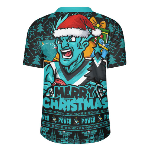 Port Adelaide Rugby Jersey Festive Holiday Merry Christmas Vibe