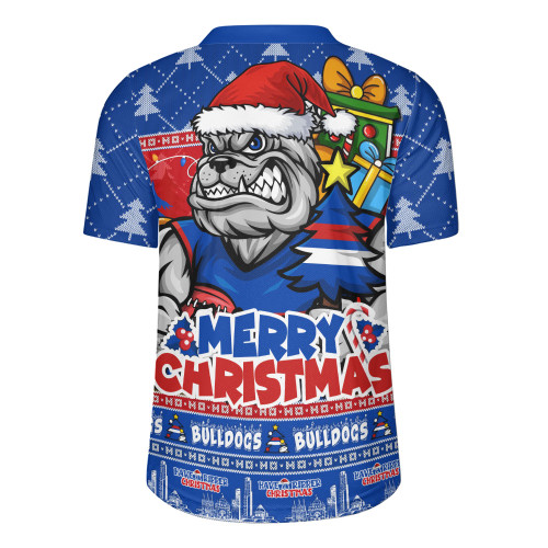 Western Bulldogs Rugby Jersey Festive Holiday Merry Christmas Vibe