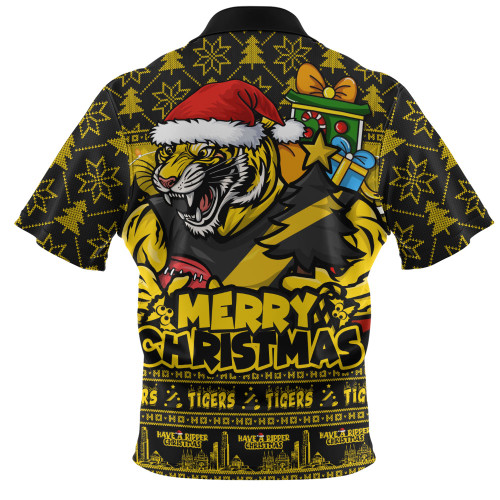 Richmond Zip Polo Shirt Festive Holiday Merry Christmas Vibe