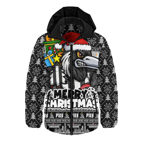 Collingwood Hooded Padded Jacket Festive Holiday Merry Christmas Vibe
