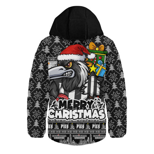 Collingwood Hooded Padded Jacket Festive Holiday Merry Christmas Vibe