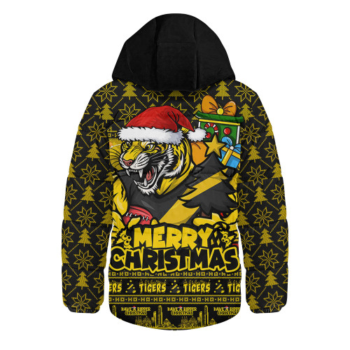 Richmond Hooded Padded Jacket Festive Holiday Merry Christmas Vibe