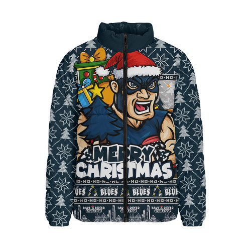 Carlton Padded Jacket Festive Holiday Merry Christmas Vibe