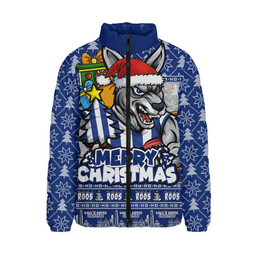 North Melbourne Padded Jacket Festive Holiday Merry Christmas Vibe
